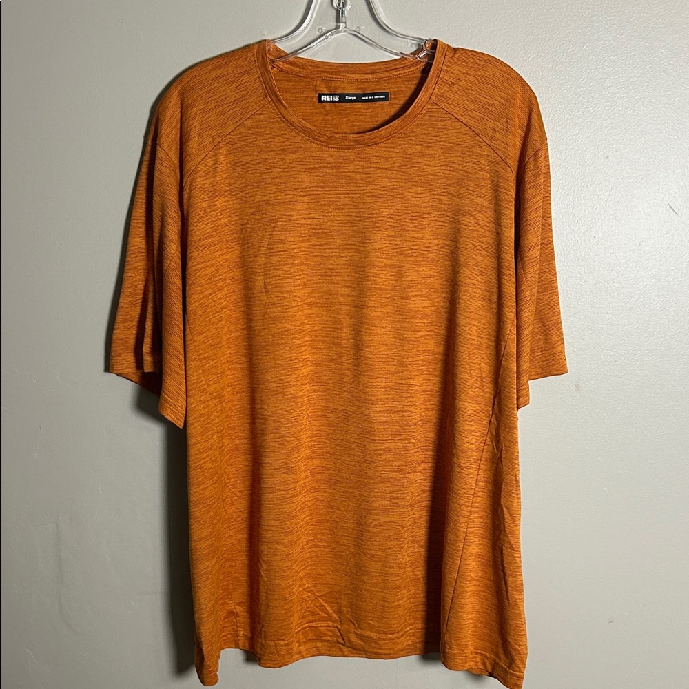 Rei Co-Op Active Pursuits Performance Short Sleeve Burnt Orange Shirt Size XL